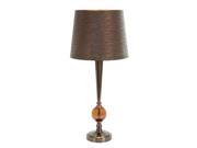Metal Glass Table Lamp To Support The Decor by Benzara