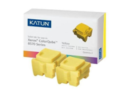 Katun KP39399 Compatible Solid Ink Compatible Phaser 8570 Yellow Solid Ink Sticks OEM 108R00928 4400 Yield 2 EA Box by Katun
