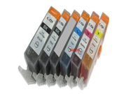 Ink4work 6 Pack PGI 220 CLI 221 with Gray Compatible Ink Cartridge For Pixma MP980 MP990