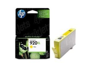Genuine OEM brand name HP 920XL Yellow Hi Yield Inkjet Cartridge 700 Yield CD974AN