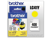 Brother LC41Y Ink 400 Page Yield Yellow