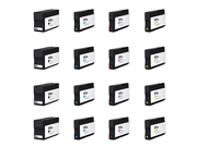16 Pack 950xl 951xl 4B 4C 4M 4Y Combo ink cartridges for HP combo Compatible with OfficeJet Pro 251dw 8100 8630 276dw 8600 8610 8620