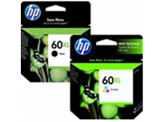 HP 60XL High Yield Black and Color Original Inkjet Cartridges Combo Pack