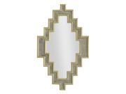 BENZARA HRT 89992 Wood Wall Mirror Anti Gold