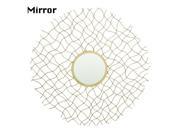BENZARA 27273 Charismatic Metal Wall Mirror