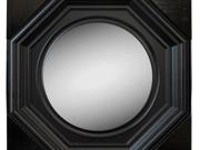 Black Octagon Wall Mirror