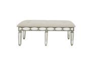 Benzara 16731 Wood Tufted Bench