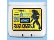 Pokemon 3DS XL GENESECT Hard Cover Faceplate Protector Skin Nintendo XY Black White
