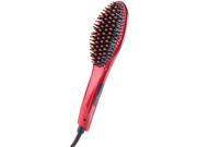 VIVITAR PG 7200RED Ceramic Hair Straightening Brush Red