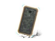 REIKO SAMSUNG GALAXY S7 ACTIVE CLEAR BUMPER CASE WITH AIR CUSHION PROTECTION IN CLEAR GOLD