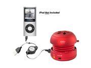 New PYLE PMS2R Portable Red Mini Speaker for iPod MP3
