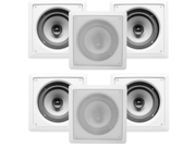 Acoustic Audio CS I82S In Wall Ceiling 8 Speakers 3 Pair Pack Home Theater 1800 Watts CS I82S 3PR