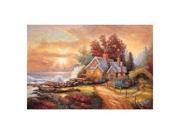 1000 PIECE GLOW IN THE DARK PUZZLE SEASIDE COTTAGE