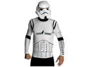 Adult Mens Stormtrooper Star Wars Costume Mask Shirt Set Medium