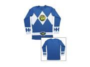 Blue Power Rangers Long Sleeve Costume Shirt