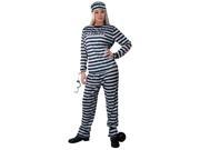 Womens Striped Prisoner Costume