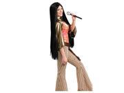 60 s Babe Long Black Cher Adult Costume Wig
