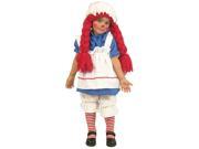 Girls Little Rag Doll Costume