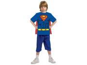 Kids Boys Superman Halloween Costume Tee Shirt Cape