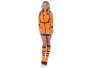 Cosmic Womens Orange Astronaut Costume