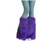 Adult Purple Furry Boot Covers