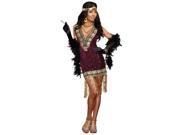 Sophisticated Lady Costume Dreamgirl 9837 Burgundy Large