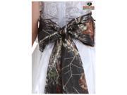 Mossy Oak Giant Bow Bridal Sash
