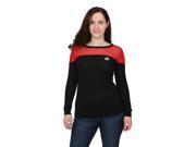 Womens Star TrekSheer Yoke Red Sweater