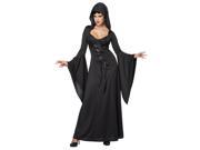 California Costumes Deluxe Hooded Robe Costume 1338 Black Xtra Small