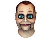 Universal Dead Silence Billy Puppet Full Head Mask Beige Red One Size