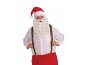 Deluxe Santa Costume Suspenders Adult One Size