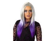 Womens Purple And Grey Ombre Wig