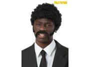 Pulp Fiction Adult Jules Winnfield Wig and Facial Hair Set
