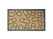 Coming and Going Decorative Rubber Entry Mat 18 x 30 Outdoor Coco Doormat