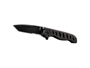Gerber Evo Large Tanto Black Folding Knife Aluminum Handle Combo Blade 000656