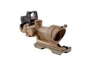 Trijicon Dark Earth RMR ACOG 4x32mm Tactical Riflescope Illum Amber XHR TA01ECOS