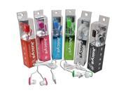 2 Pack Vibe Juicys Comforty MP3 Earbuds Stereo Headphones 3.5mm Pink Lemonade
