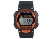 Casio Men Tough Solar Multi Function Digital Watch Gray w Orange STLS100H 2AV