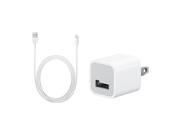 Apple A1385 MD819 OEM Authentic USB Wall Charger Lightning to USB Cable