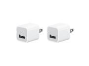 2 Pack Apple OEM Authentic iPhone iPad Travel USB Wall Charger