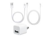 Apple OEM Authentic Travel USB Wall Charger 3m 1m Charging Data Sync Cable