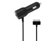 PureGear 30 Pin 10W Certified MFI Apple iPhone Car Charger Adapter with USB Port