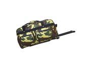 Every Day Carry Large Capacity Heavy Duty Rolling Duffel Bag Camo