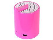 Tech Go Splash Mini Rechargeable Portable Speaker w 3.5mm Auxiliary Port Pink