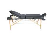 Professional Portable 4 Foam Folding Adjustble Back Massage Table w Face Cradle