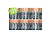 Duracell 20AA Duralock Copper Top Alkaline Batteries W Free Gift Exp 2024 2025