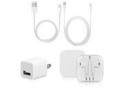 Apple OEM Authentic USB Travel Wall Charger 1m 3m Lightning Cable Earpods
