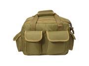 Every Day Carry Tactical Padded Shooting Range Pistol Bag with Dual Handles Tan