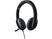 Logitech H540 Plug Play USB Wired Stereo Headset w Boom Microphone Black