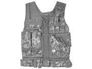Lancer Tactical Cross Draw Magazine and Pistol Holster Adjustable Vest with Belt ACU CA 310A
